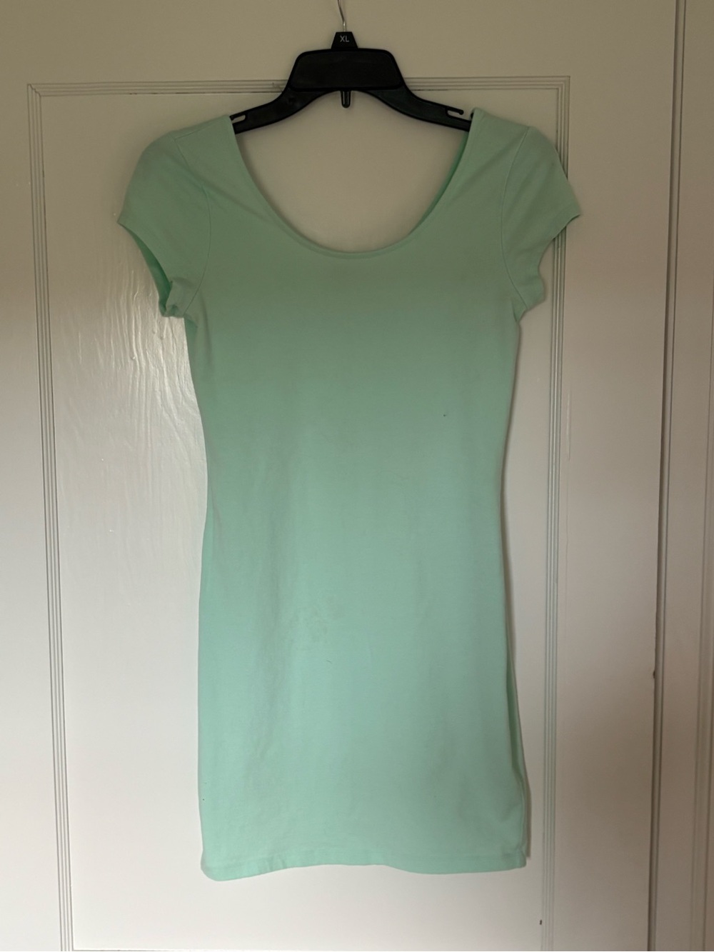Charlotte Russe Mint Green Scoop Neck Mini Dress